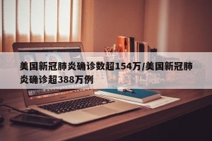 美国新冠肺炎确诊数超154万/美国新冠肺炎确诊超388万例